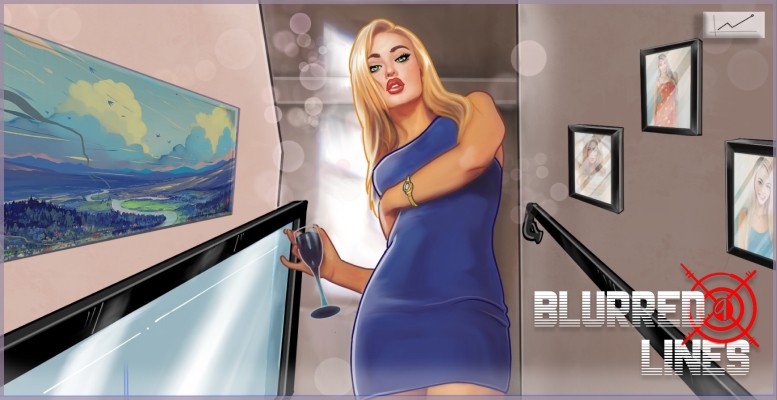 Poster Blurred Lines adult 2D game